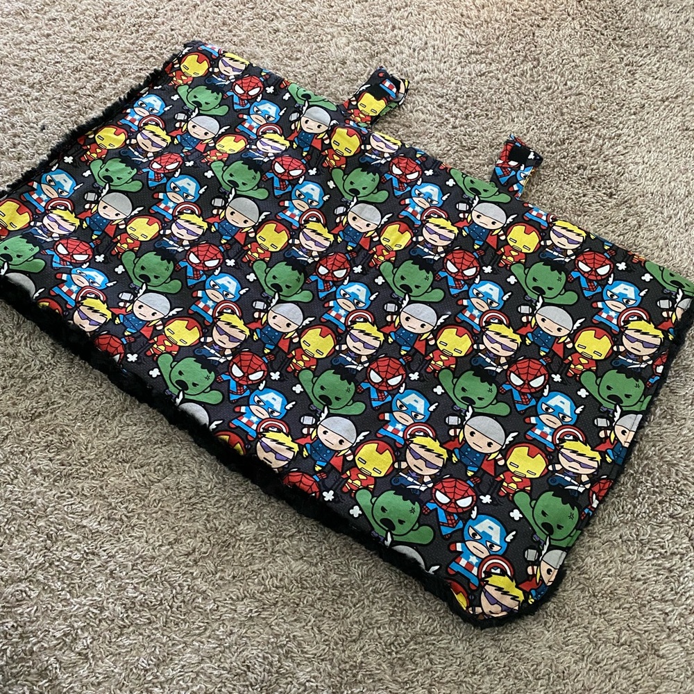 Superhero car seat/stroller cover - never used